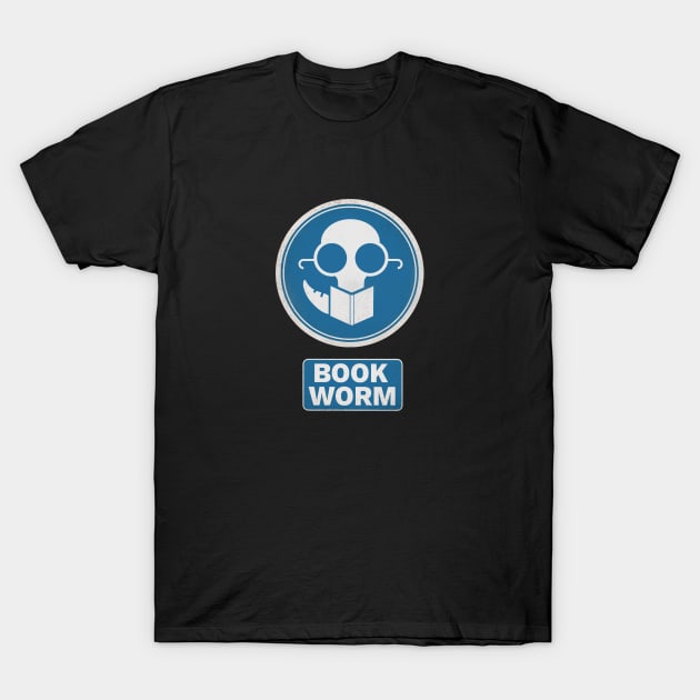 Book Worm T-Shirt by Nik Afia designs